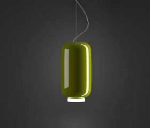 Illumat Single Pendant E27 D220MM Glass ~ Green - ILM1162LF