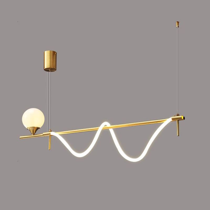 Illumat LED Bar Chandelier Pendant 3K WW H1200MM Metal ~ Gold - ILM1216LF