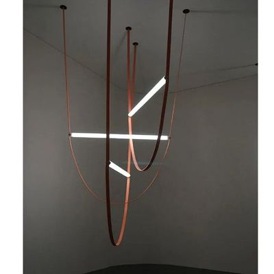 Illumat Leather Belt LED Chandelier Single Pendant 3K WW H900MM Leather ~ Red - ILM1185LF