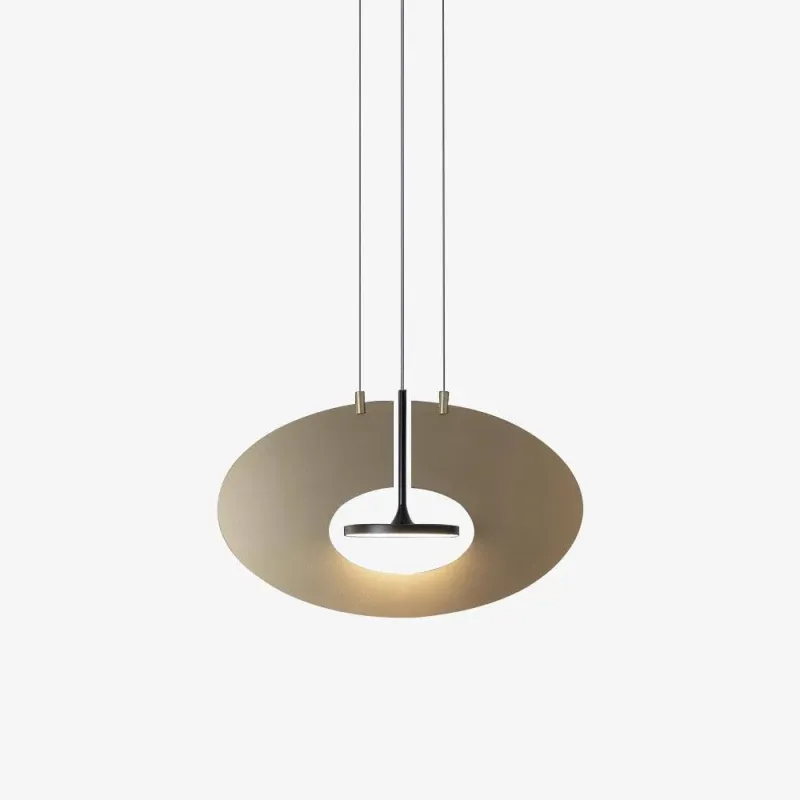 Illumat Chandelier LED Single Pendant 12W WW D350MM Metal ~ Gold - ILM1201LF