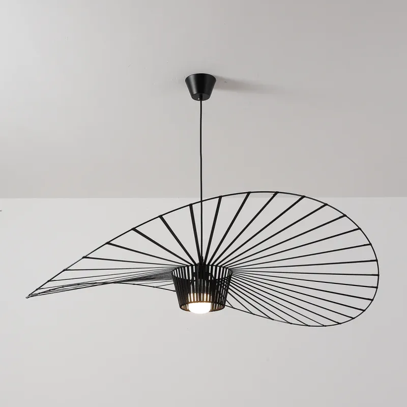 Illumat Vertigo Chandelier Single Pendant D1500MM Iron Fabric ~ Black - ILM1198LF