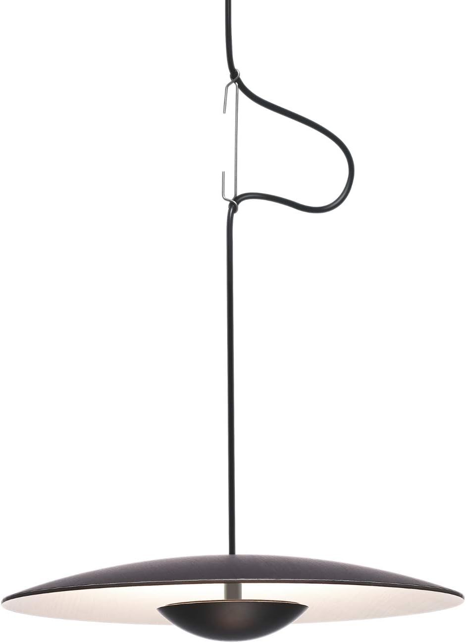 Illumat Ginger Chandelier LED Single Pendant 9W WW D350MM Metal ~ Black - ILM1176LF