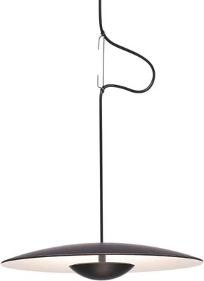 Illumat Ginger Chandelier LED Single Pendant 9W WW D350MM Metal ~ Black - ILM1176LF