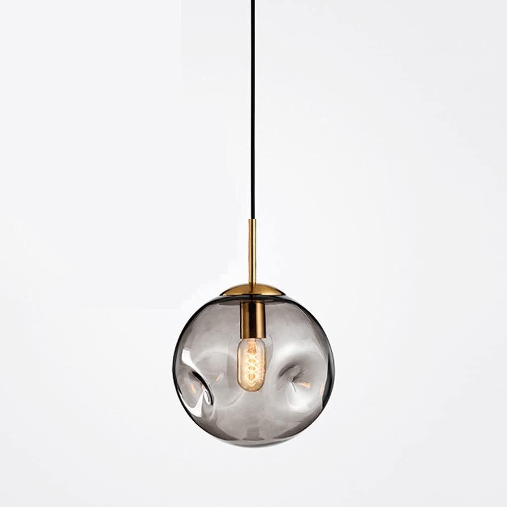 Illumat Single Pendant Chandelier E27 D250MM Glass ~ Smokey - ILM1187LF