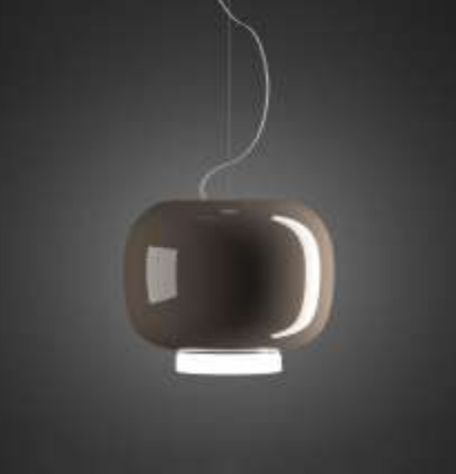 Illumat Chandelier Single Pendant E27 D250MM Glass ~ Grey - ILM1163LF