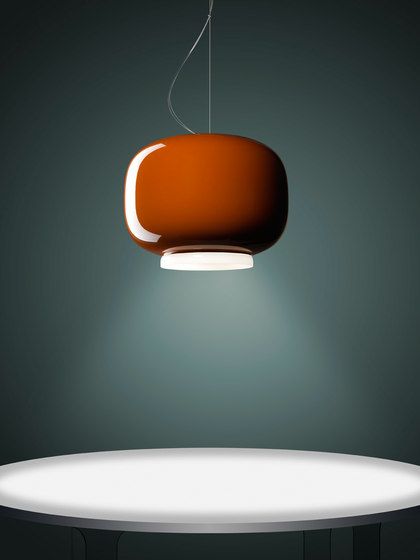 Illumat Single Chandelier Pendant E27 D400MM Glass ~ Orange - ILM1161LF