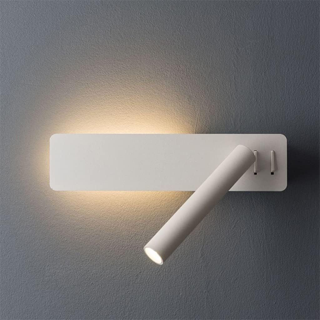 Illuma Swivel LED Reading Wall Sconce Light 12W + 3W WW Metal ~ White - ILM1157LF