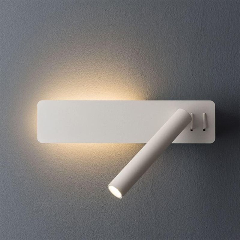 Illuma Swivel LED Reading Wall Sconce Light 12W + 3W WW Metal ~ White - ILM1157LF