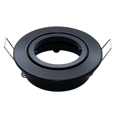 Illumat IP65 GU10 Tilt Fitting D95C70MM BLACK-GU10 Holder Included - ILM1087LF