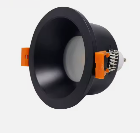 Illumat GU10 IP65 Downlight Fitting D85MM CO75MM BLACK-Fixed- GU10 Holder Included - ILM1106LF