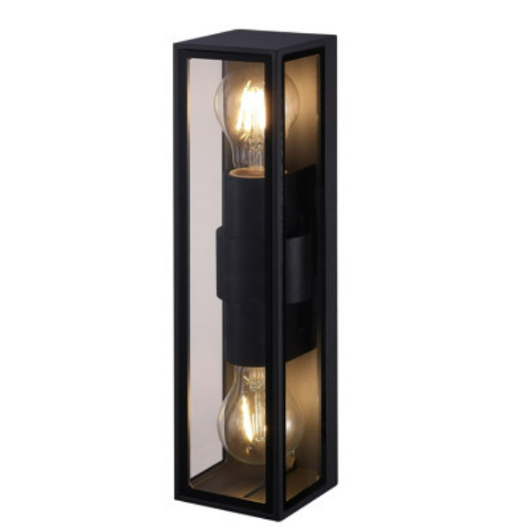 Illumat Outdoor Wall Light Lantern 2x E27 max. 15W IP65 403x145x205mm - ILM1244LF