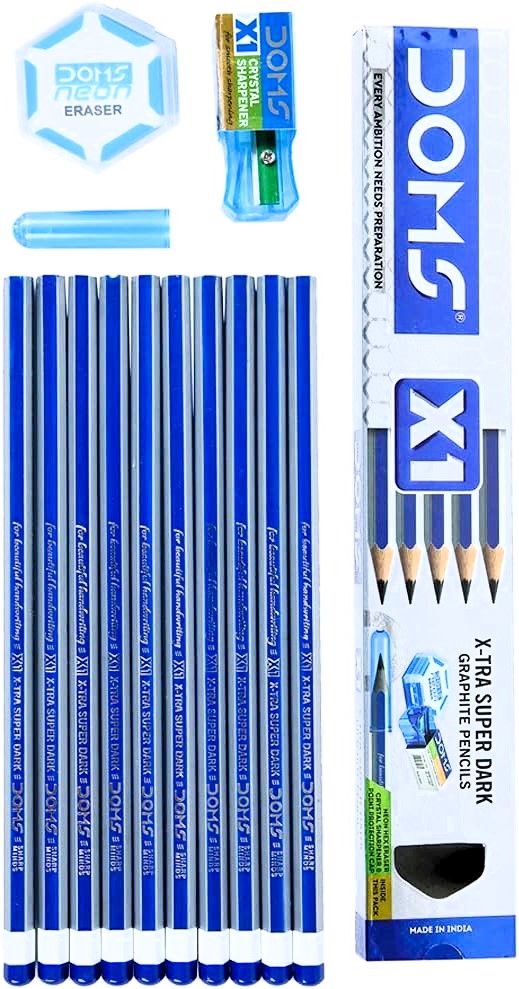 DOMS X1 X-TRA Super Dark 2B Pencil