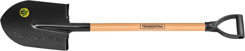 Tramontina - Round Point Spade with Wood Handle, 71 cm Size 77454/404