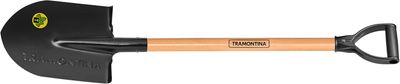 Tramontina - Round Point Spade with Wood Handle, 71 cm Size 77454/404