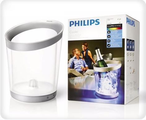Philips My Light Accent Colour Changing LED Wine Cooler (Clear)