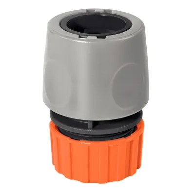 Tramontina Plastic Quick Hose Connector with Aquastop for 1/2&quot; Hoses 78508500