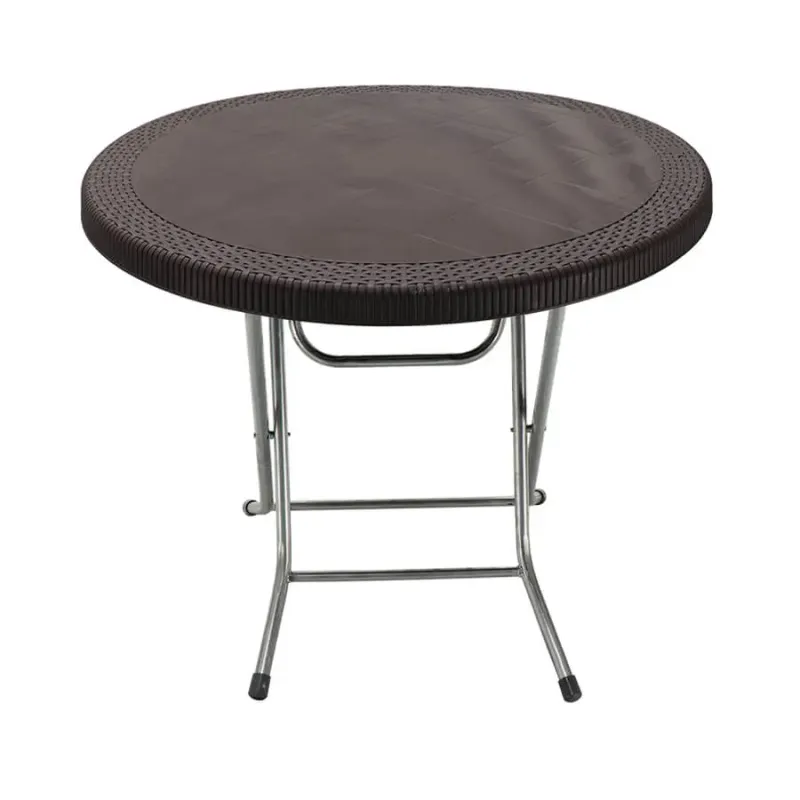 Kenpoly Folding Table 3009 Bamboo Finish with Metal Legs - Brown