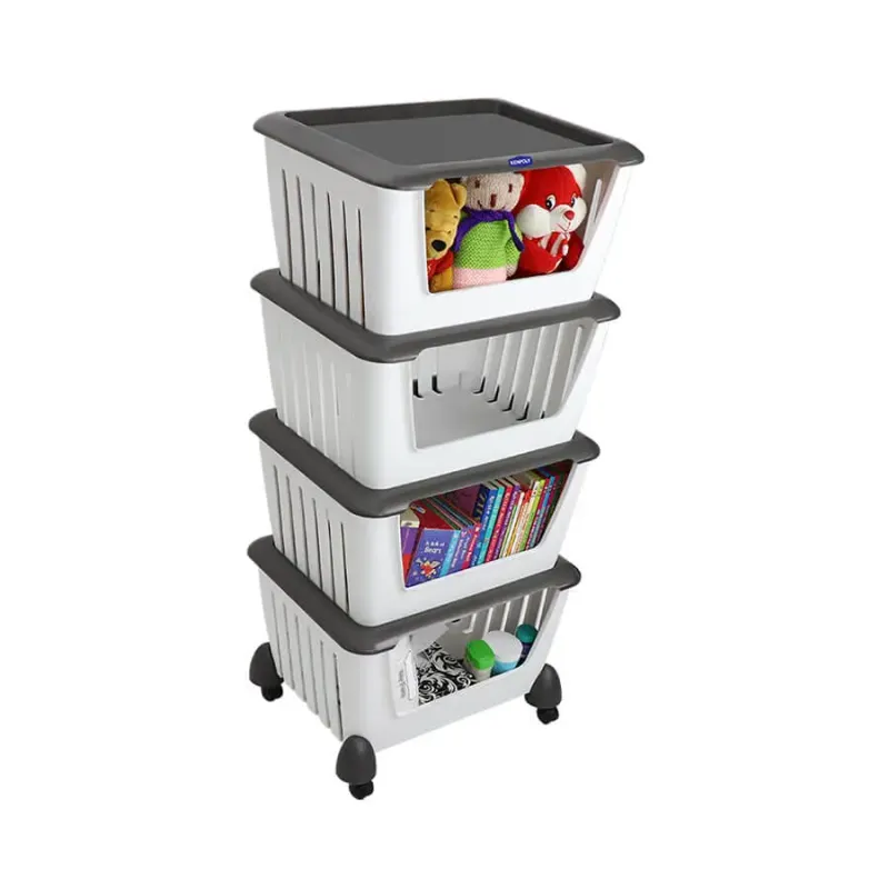Kenpoly plastic space saver 4 stack