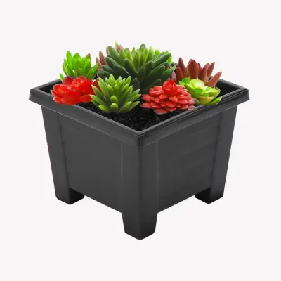 Kenpoly Flower Pot - Large Square Planter 7 (H339 x W385 x L385 mm, 29 Liters)