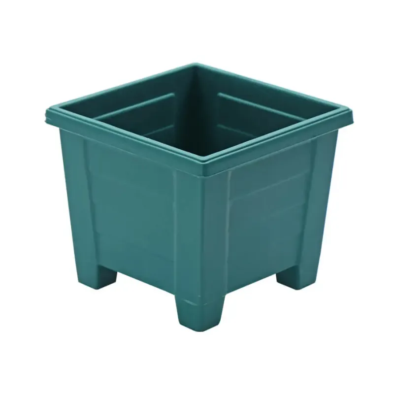 Kenpoly Flower Pots - Square Planter 3 H135 x W157 x L157 mm 1.95LTRS. Green