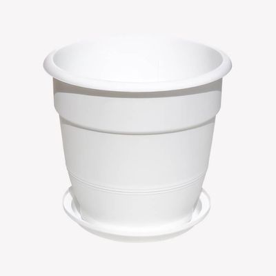 Kenpoly Flower Pots - Round Planter 5 with Dish (H355 x Dia375 mm, 20 Liters)