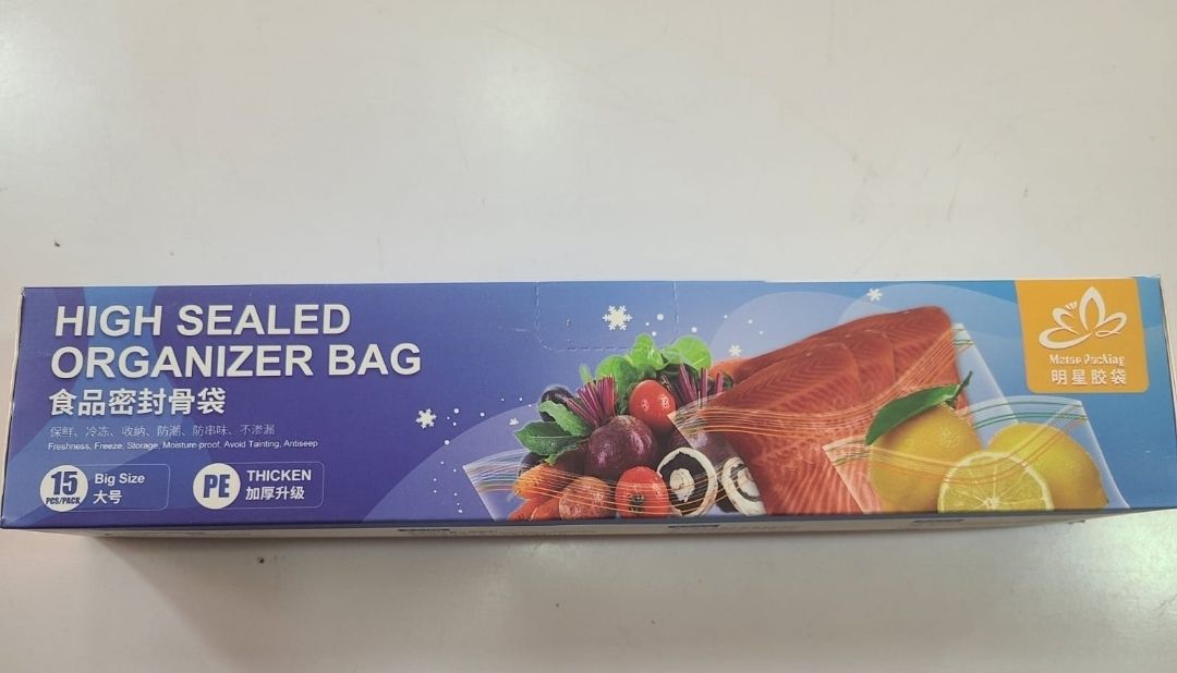 High Freezed Ziplock Freezer Bags 2kg 15pcs