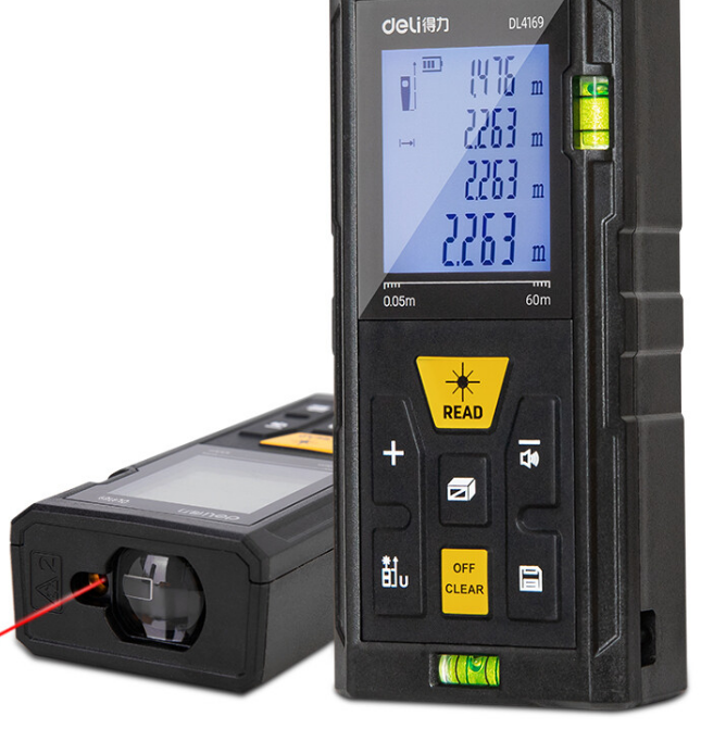 Deli-EDL4169 Laser Distance Measure - Measure with Confidence up to 60m