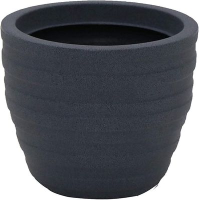 Tramontina Inca Plant Pot, Plastic Planter, Taupe, Diameter 28.5 x Height 24 cm, Volume 9 L Star Granite