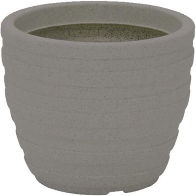 Tramontina Inca Plant Pot, Plastic Planter, Diameter 46.5 x Height 38 cm, Volume 38 Litres Colour Concrete