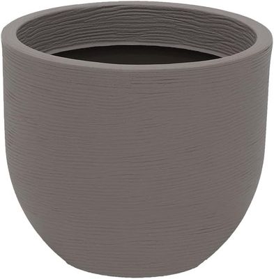Tramontina 92766-110 Laos Plant Pot Plastic Planter Anthracite Diameter 33 x Height 28 cm Volume 14 litres, 28cm, Concrete Colour