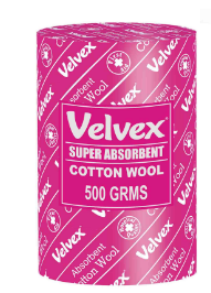 Velvex Cotton Wool 500G 12S