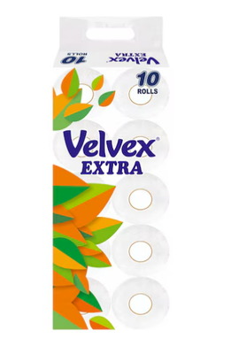 Velvex Extra Toilet Tissue 10 Pack
