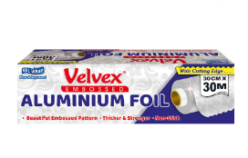 Velvex Aluminium Foil Emb 30Cmx30M