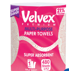 Velvex Kitchen Towel Jumbo Pink480S