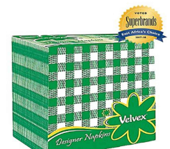 VELVEX SERVIETTES GREEN DESIGN