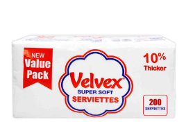 VELVEX SERVIETTES200 VALUE PACK