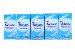 Velvex Pocket Tissue Blue 10&#39;Sx10