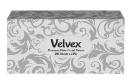 Velvex Facial Tissue Silver 200S