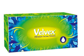 Velvex Facial Tissue White 80&#39;S