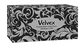 Velvex Premium Facial T. Black 80S