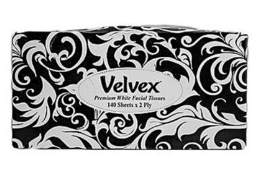 Velvex Facial Tissues Black 140S