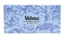 Velvex Facial Tissues Silver 140S