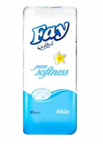 Fay Toilet Roll White 10 Pack