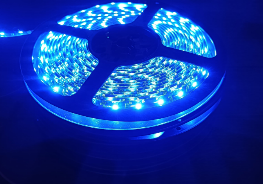 Illumat 12V Self-Adhesive Strip Lights (Cuttable Every 3 LEDs) Blue per metre