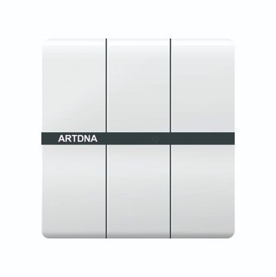 ART DNA 10AX 3 GANG 1 WAY/2 WAY C/W LED INDICATOR