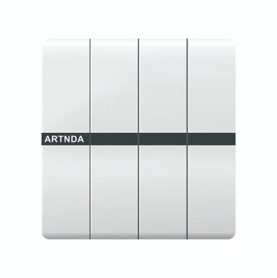 ART DNA 10AX 4 GANG 1 WAY/2 WAY C/W LED INDICATOR