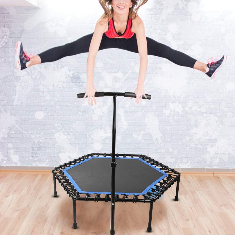 Fitness Trampoline 50&quot; with Handle, Adult Gym Hexagonal 150kg