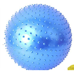 Gymball With Spike 65cm Red/Blue/Silver Appx 0.90kg (GYMBALL-65-SPK)