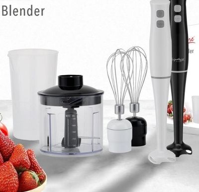 Signature 4-in-1 hand blender SG-CHB-008 mincing, whisking, mixing. immersion blender.
