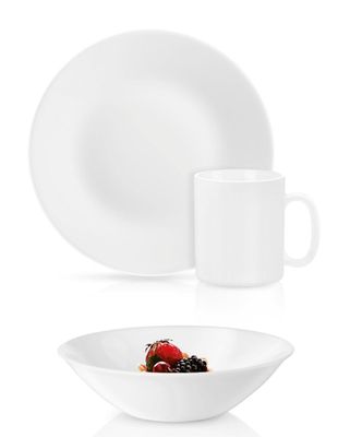 Luminarc white Dinner set 12pcs , 4cups,4plates,4bowls